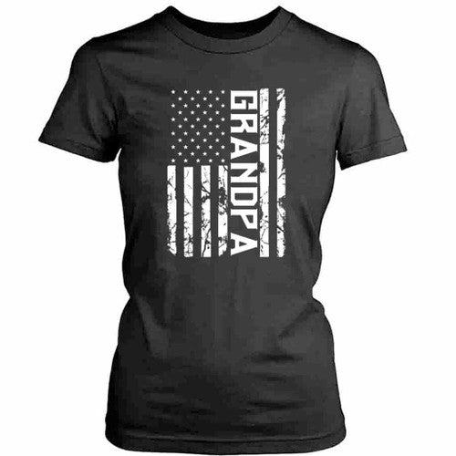 Grandpa Flag Logo Womens T-Shirt Tee