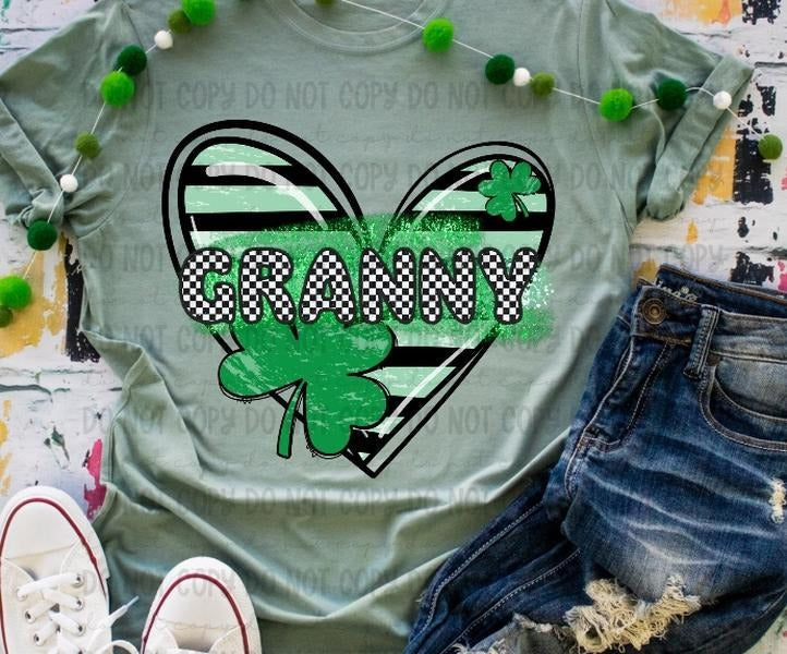 Granny Clover Heart DTF Transfers - THIS IS NOT A SHIRT Hoodie, Sweatshirt | HypeCrazeTee.com