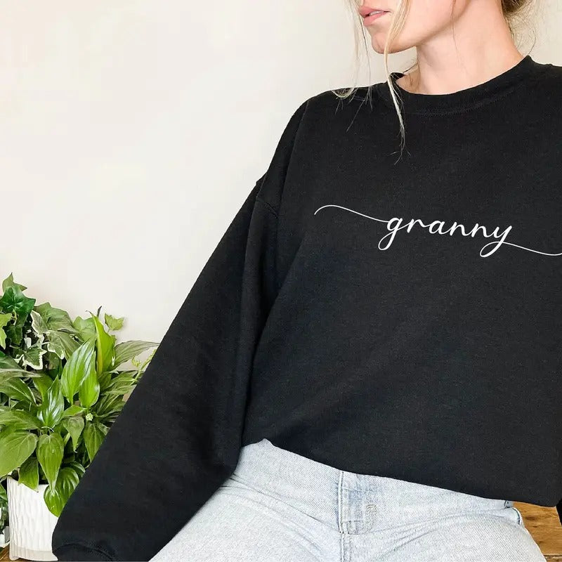 Granny Sweatshirt Grandma Casual Comfort Fit Womenswear T-Shirts, Hoodie | HypeCrazeTee.com