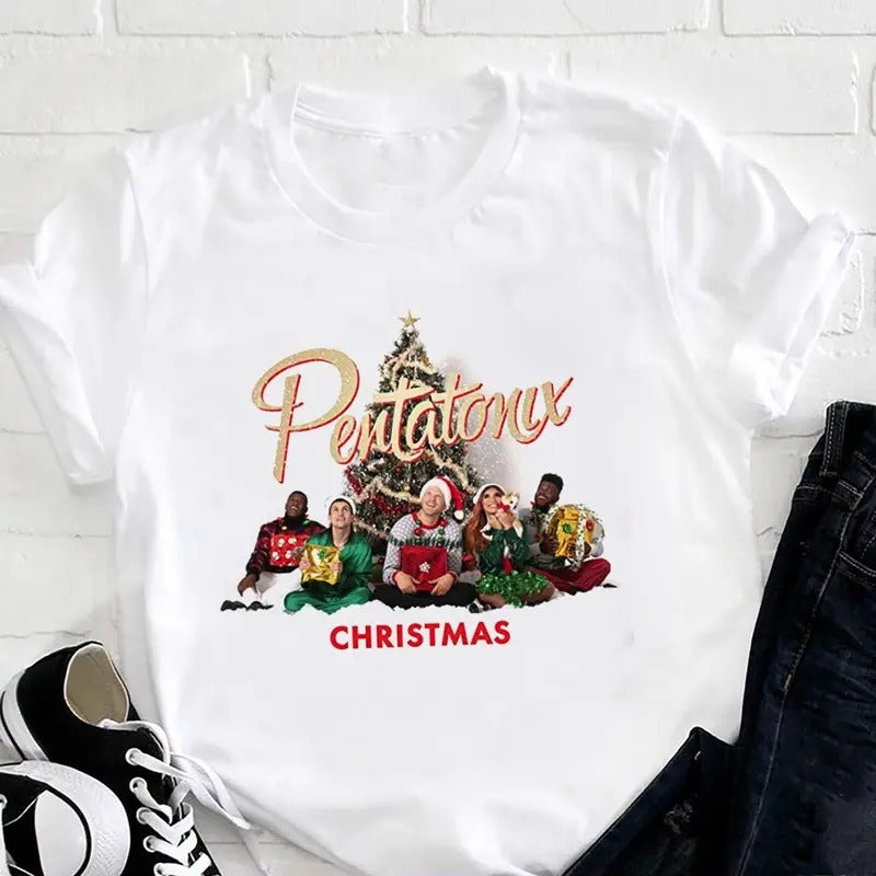 Graphic Pentatonix Band Shirt, Pentatonix Fan Gift, Band Xmas Shirt, Christmas Tour 2024 Shirt Hoodie, Sweatshirt