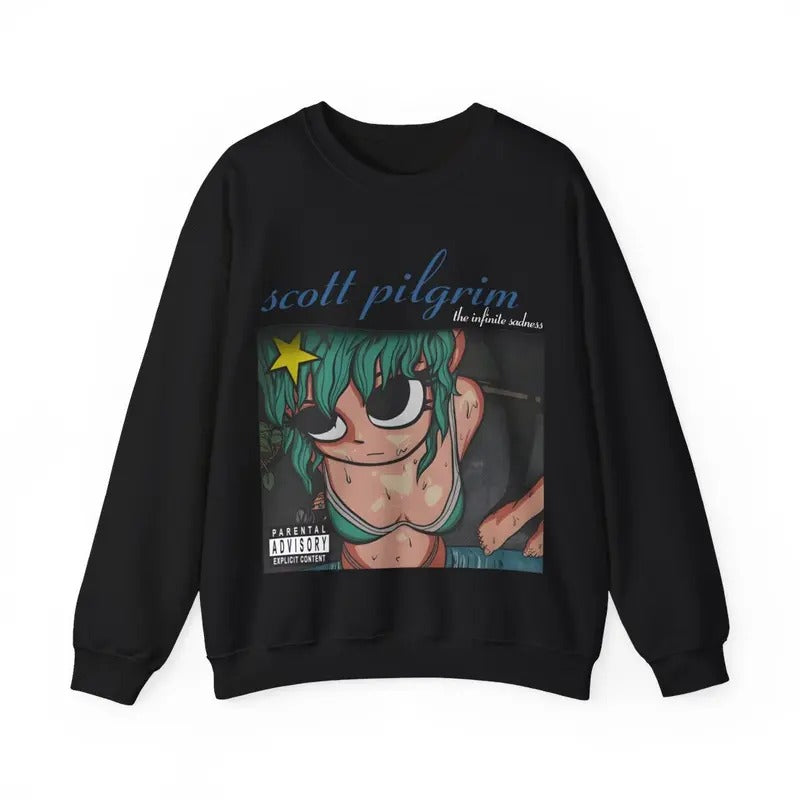 Graphic Scott Pilgrim Deftones x Ramona Flowers Inifnite Sadness Sweatshirt T-Shirts, Hoodie | HypeCrazeTee.com