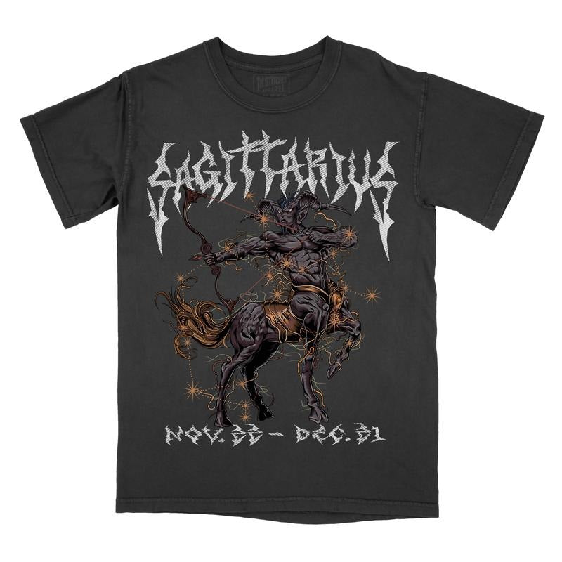Graphic Tee Sagittarius Zodiac Sign Comfort Colors, Horoscope Shirt, Astrology T-Shirt Hoodie, Sweatshirt | HypeCrazeTee.com