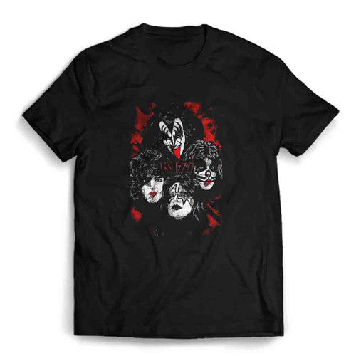 Graphic Kiss Band Rock Heavy Metal Mens T-Shirt Tee