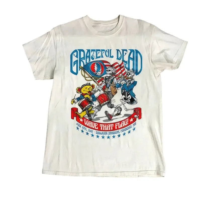 Grateful Dead 1987 Wave That Flag T-Shirt Collection Hoodie, Sweatshirt | HypeCrazeTee.com