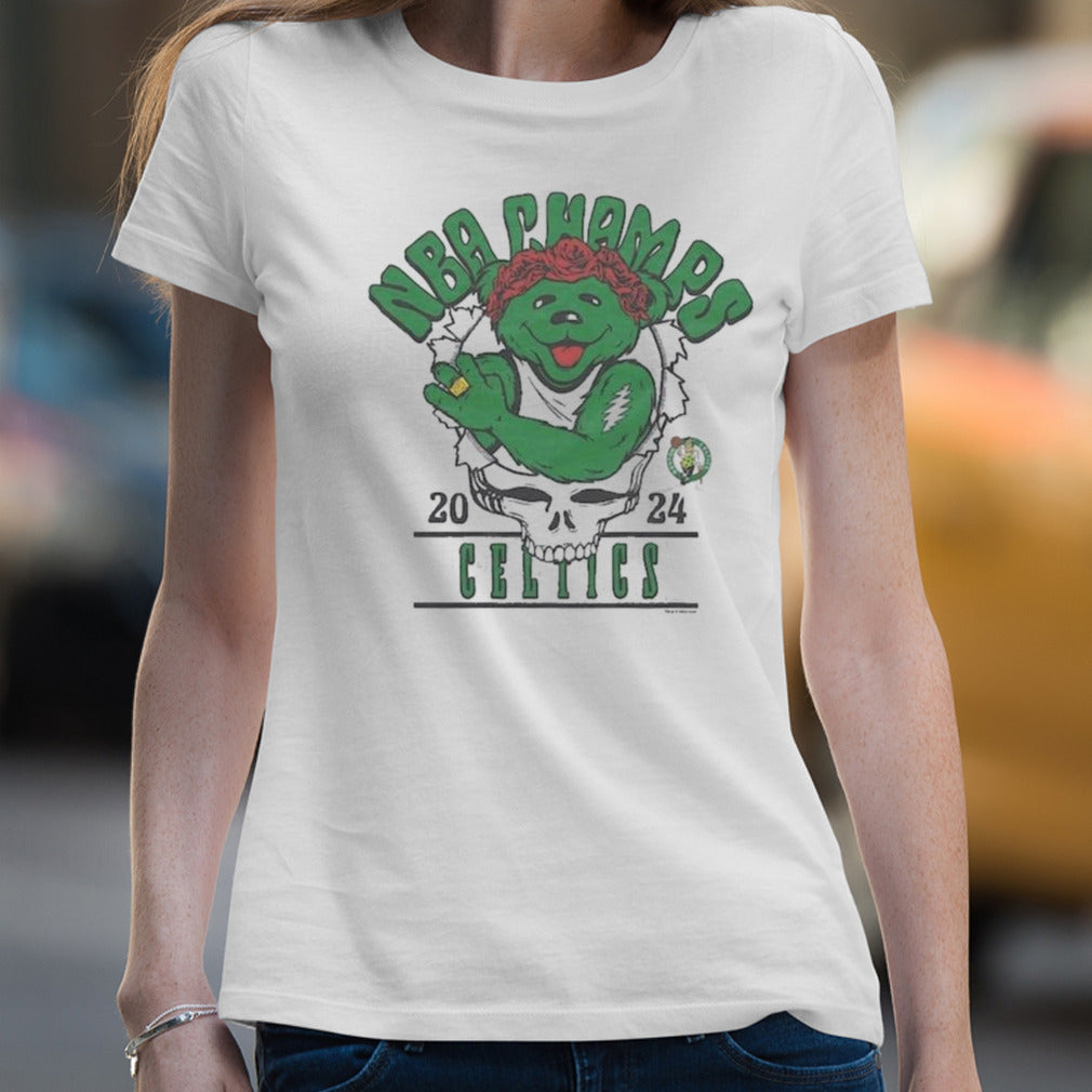 Grateful Dead Boston Celtics 2024 NBA Finals Champions Tri-Blend Shirt
