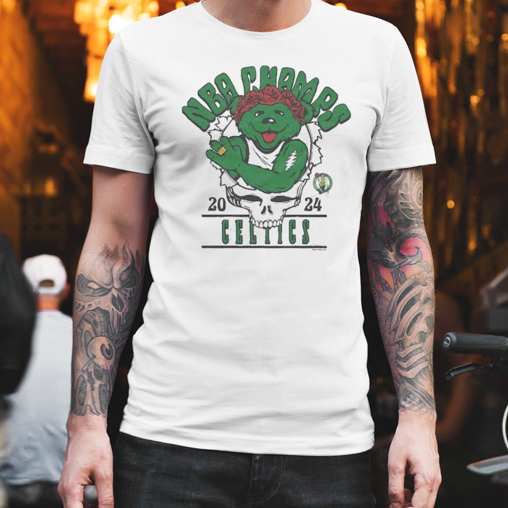 Grateful Dead Boston Celtics 2024 NBA Finals Champions Tri-Blend Shirt