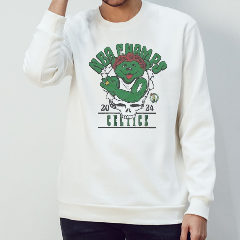 Grateful Dead Boston Celtics 2024 NBA Finals Champions Tri-Blend Shirt