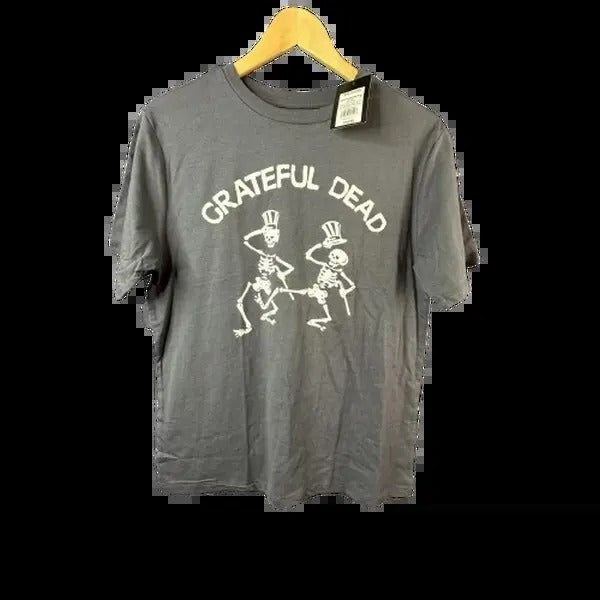 Grateful Dead Boys XXL 16 18 Gray Halloween Short Sleeve Tee Shirt T-Shirt Cotton Menswear Hoodie, Sweatshirt
