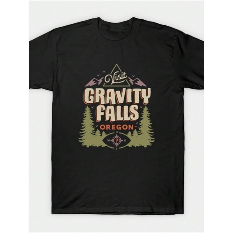Gravity Falls Oregon, Men's Everyday Cotton T-Shirt, 220g Pure Cotton, And Comfortable, Perfect For Running Errands,...