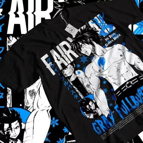 Gray Fullbuster Natsu T-shirt Fairy Tail Dragneel Girl Anime Gift Shirt All Size Hoodie, Sweatshirt | HypeCrazeTee.com