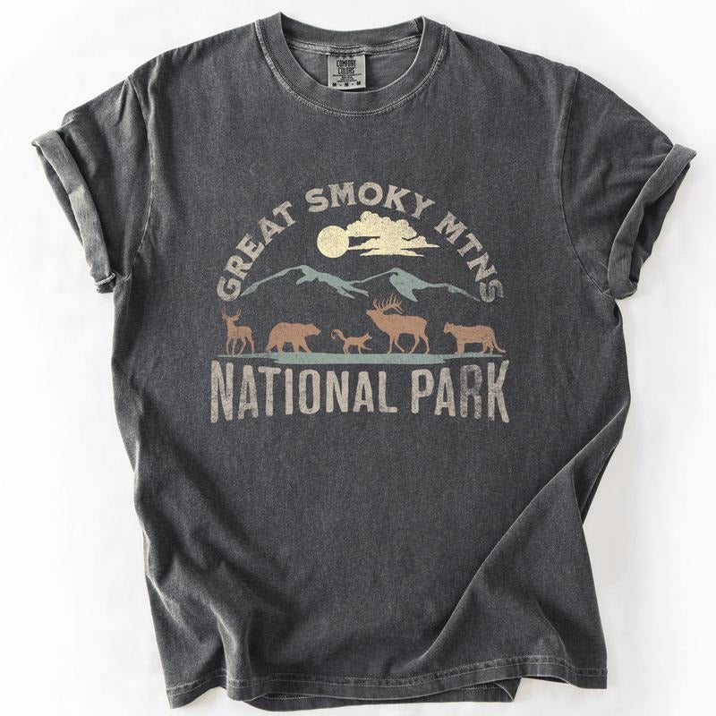 Great Smoky Mountains National Park, Nature, Outdoors, Camping, Hiking, Comfort Colors T-Shirt, Women's Comfort Colors...