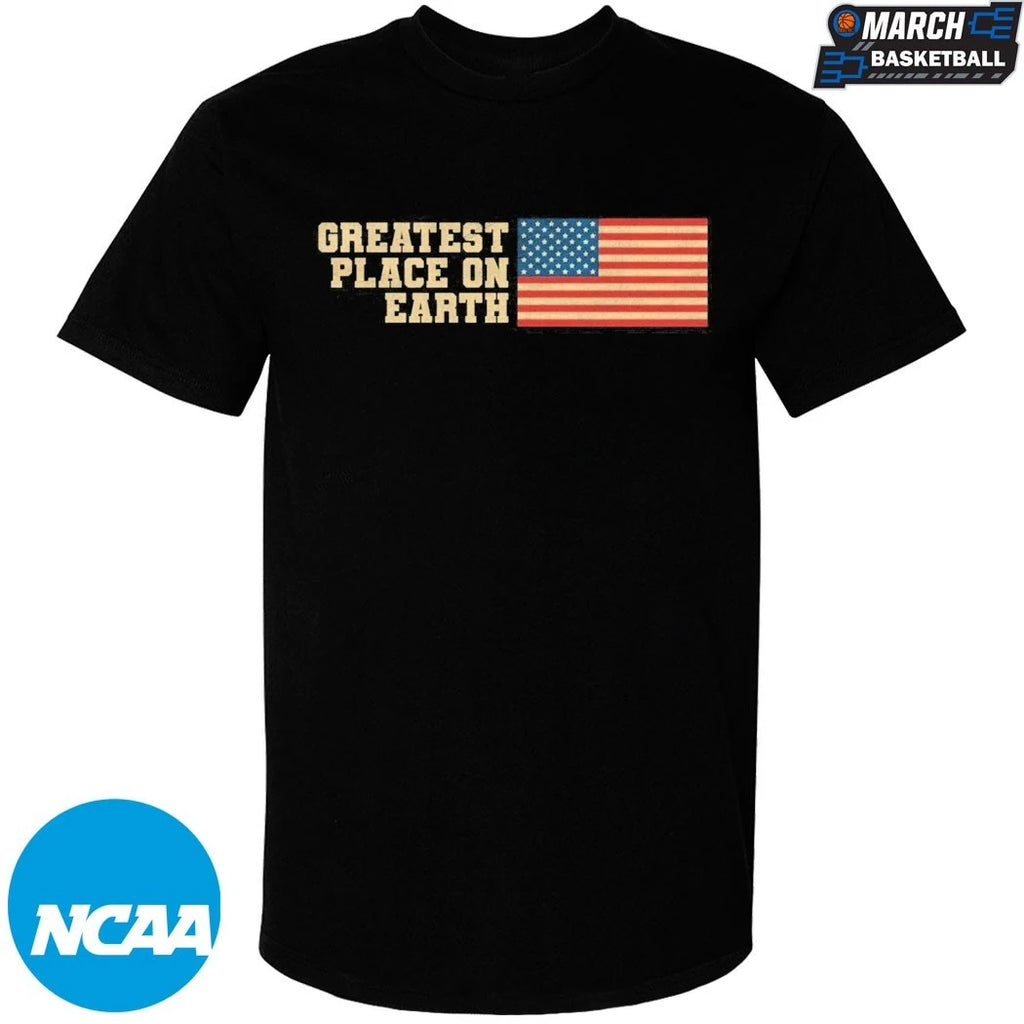 Greatest Place On Earth American Flag T-Shirts