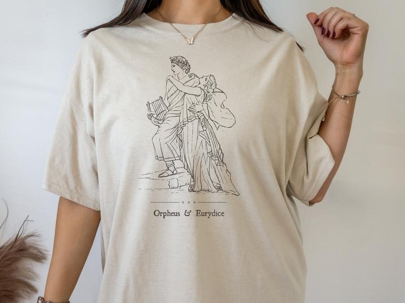 Greek Mythology T-Shirt Orpheus and Eurydice Shirt Poet Shirt Ancient Greece Greek Gods Shirt Greek Goddess Dark Academia...