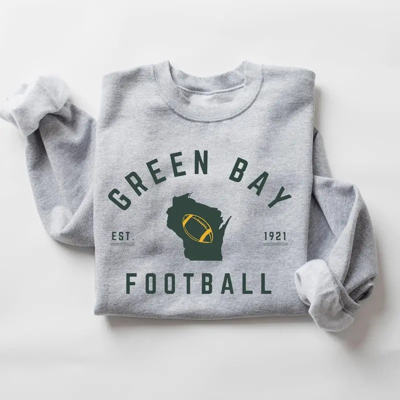 Green Bay Football Sweatshirt T-Shirt And Hoodie, Trendy Green Bay Football Fan Shirts, Green Bay Game Day Shirt, Green...