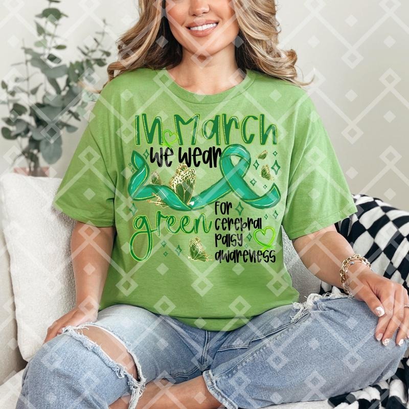 Green Cerebral Palsy DTF Transfers - THIS IS NOT A SHIRT Hoodie, Sweatshirt | HypeCrazeTee.com