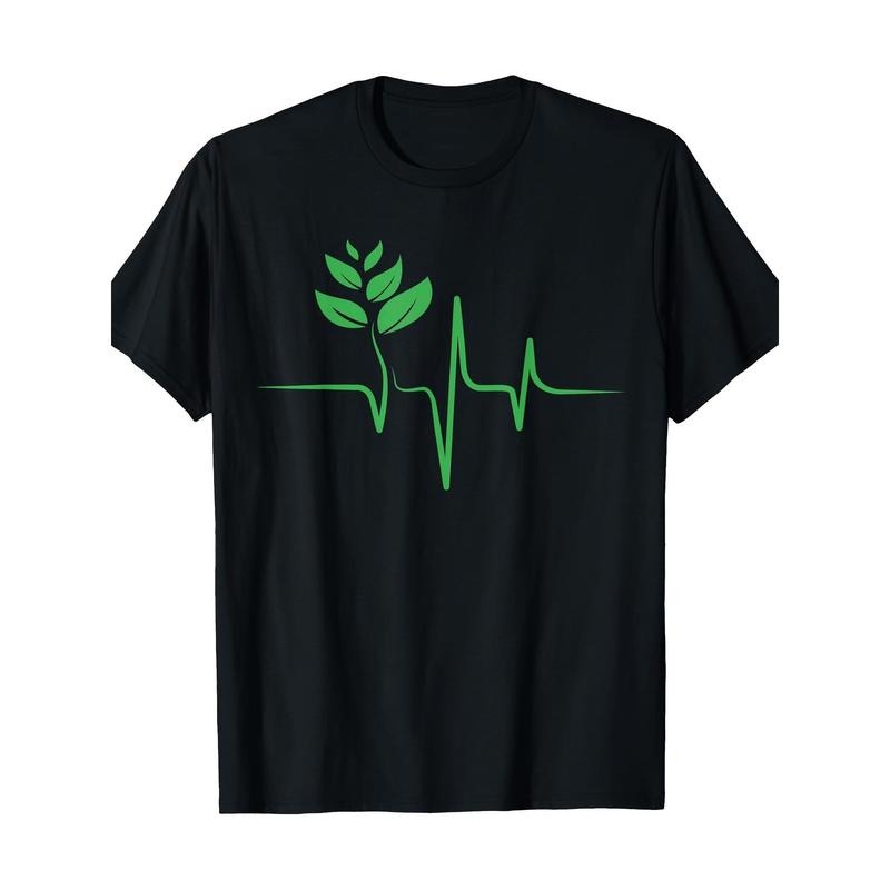 Green Heartbeat Vegan Vegan Men and Women 100% Cotton T-shirt Made in USA Hoodie, Sweatshirt | HypeCrazeTee.com