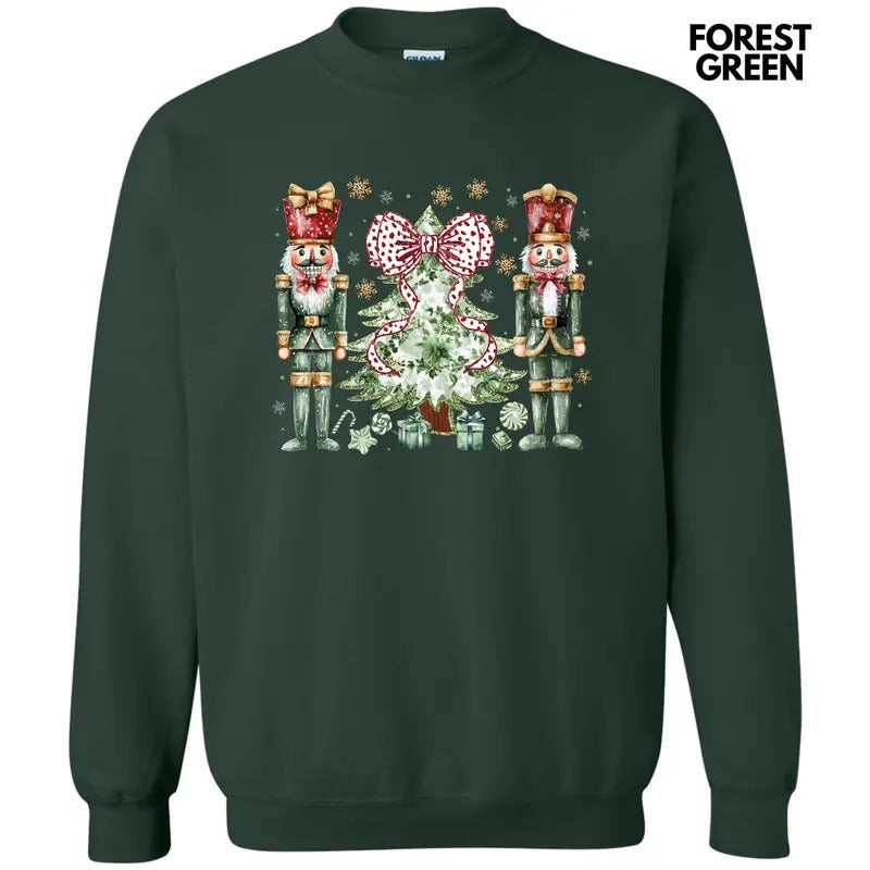 Green Nutcracker Holiday Sweatshirt 'NLB T-Shirts, Hoodie | HypeCrazeTee.com