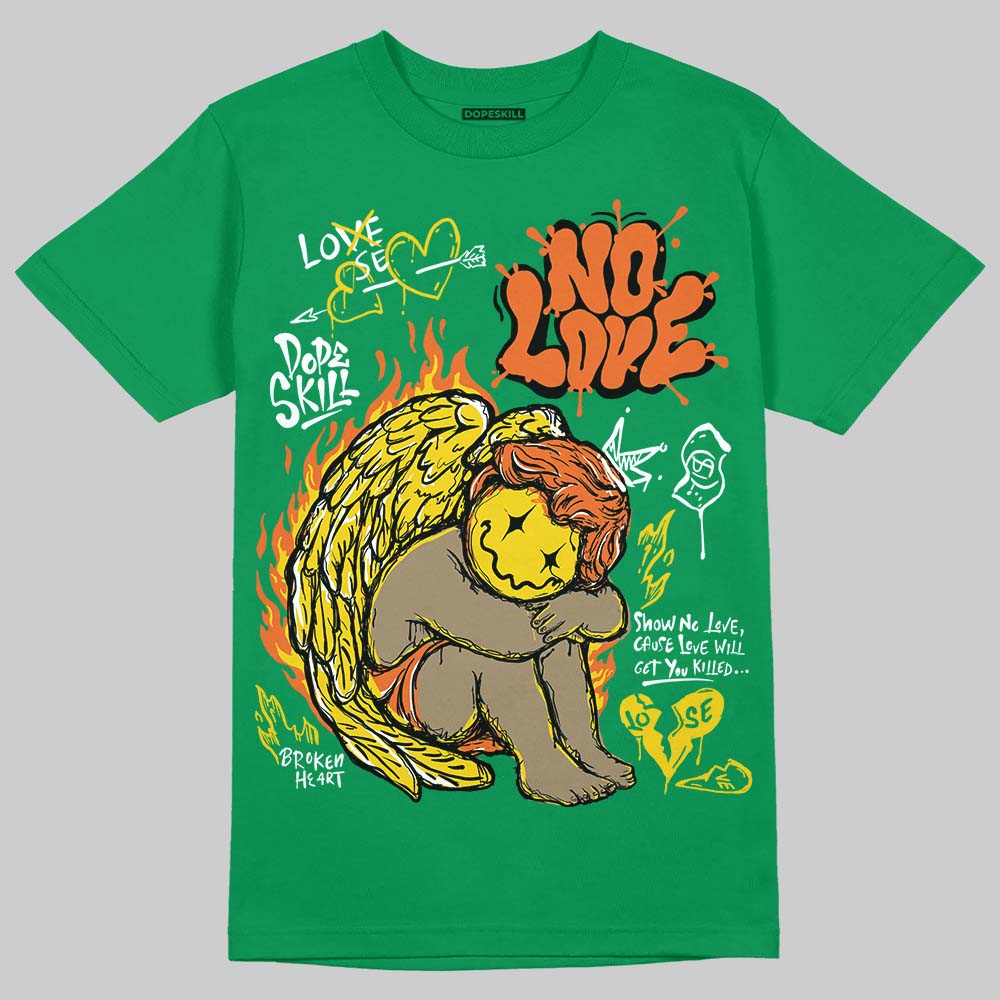 Green Collection DopeSkill T-Shirt No Love Graphic