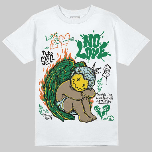 Green Collection DopeSkill T-Shirt No Love Graphic