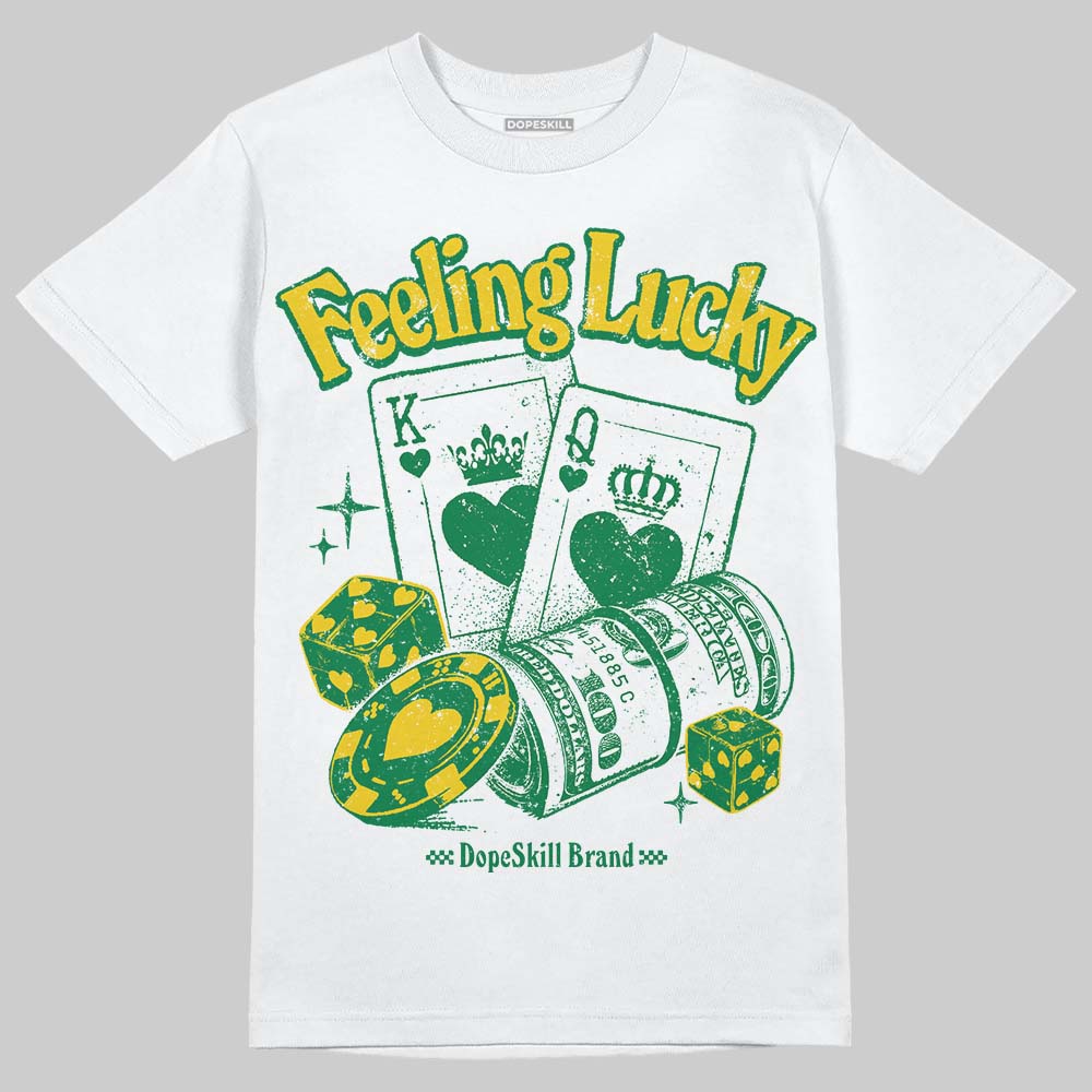 Green Collection DopeSkill T-Shirt Feeling Lucky Graphic