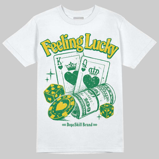Green Collection DopeSkill T-Shirt Feeling Lucky Graphic