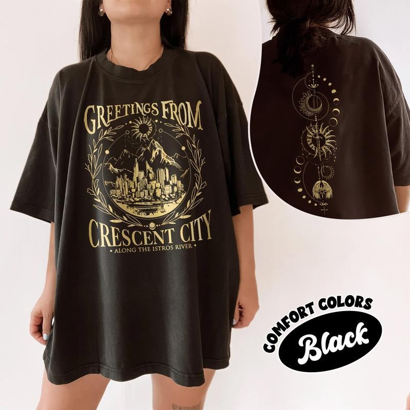 Greetings From Crescent City Fan Comfort Colors Shirt, Crescent Postal Service Tee, SJM Merch, Bookish Gift Top...