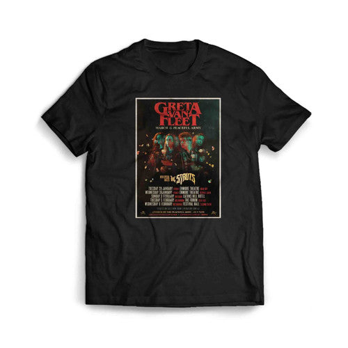 Greta Van Fleet Art Greta Van Fleet Tour Men's T-Shirt Tee