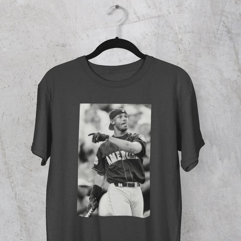 Griffey Junior Black N White T Shirt, 90s Vintage Bootleg Graphic Tee, Baseball Fan Gift, Game Day Apparel, Baseball Gift...