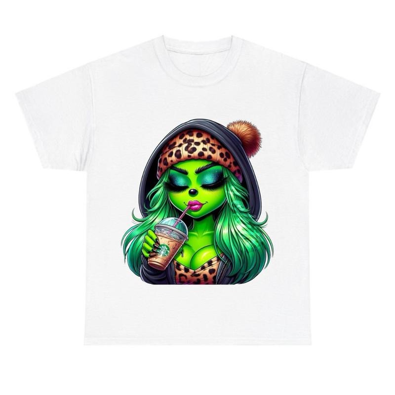 Grin Green Lady Tee, Boujeee Christmas Shirt Hoodie, Sweatshirt | HypeCrazeTee.com