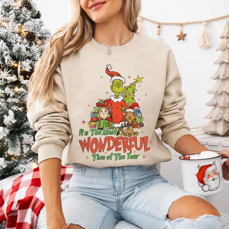Grinchmas Sweatshirt, Grinnch Christmas Shirt, Funny Christmas Shirt, Merry Grinchmas Shirt, Christmas Sweater Hoodie,...