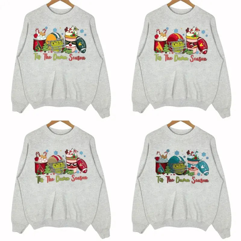 Grynch Game Day Crewneck - Ultimate Football Sweatshirt for Every Team T-Shirts, Hoodie | HypeCrazeTee.com