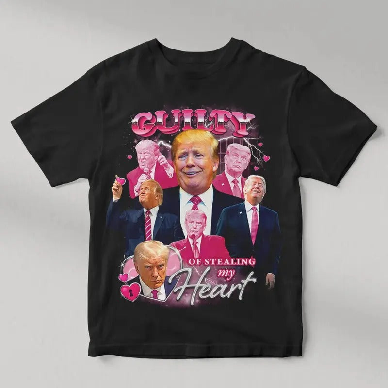 Guilty Of Stealing My Heart Bootleg Mugshot Retro Shirt Merch Streetwear Graphic Menswear Top Hoodie, Sweatshirt