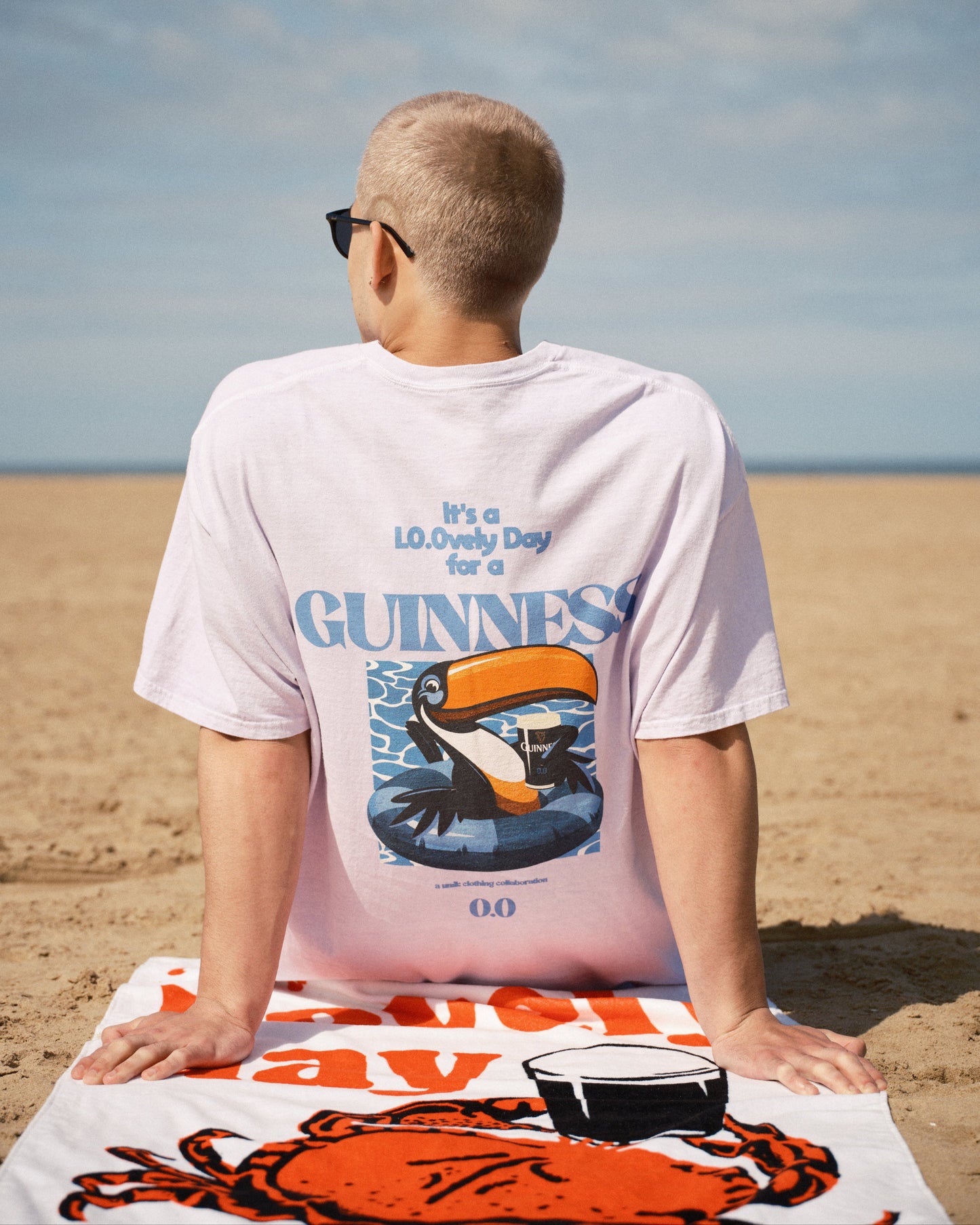 Guinness x UN:IK 'Zero' Vintage Washed Tee - Pink