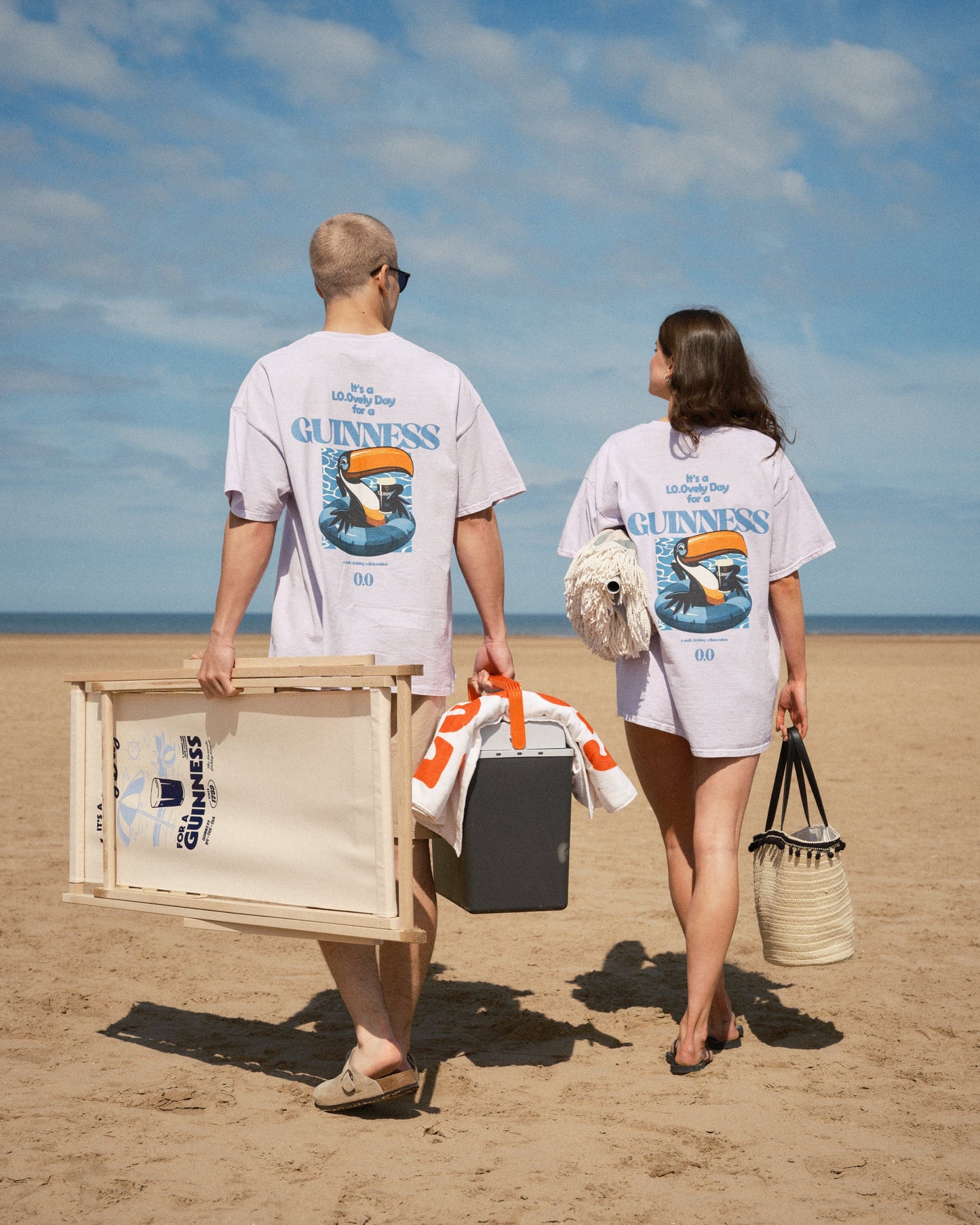 Guinness x UN:IK 'Zero' Vintage Washed Tee - Pink