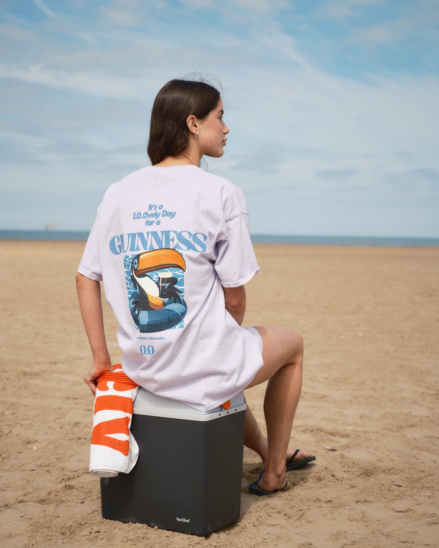 Guinness x UN:IK 'Zero' Vintage Washed Tee - Pink