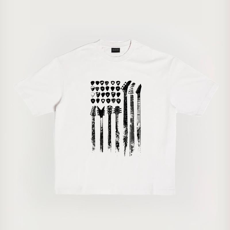 Guitar Flag Unisex Summer outfits men streetwear 80s 90s graphic tees cotton funny tshirt men gifts Hoodie, Sweatshirt