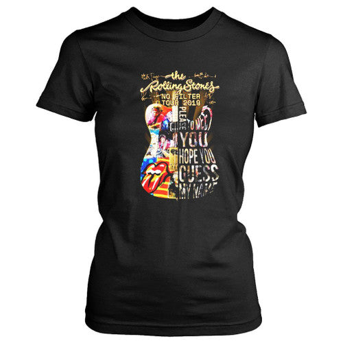 Guitar The Rolling Stones No Filter Tour 2019 Signatures Women's T-Shirt Tee