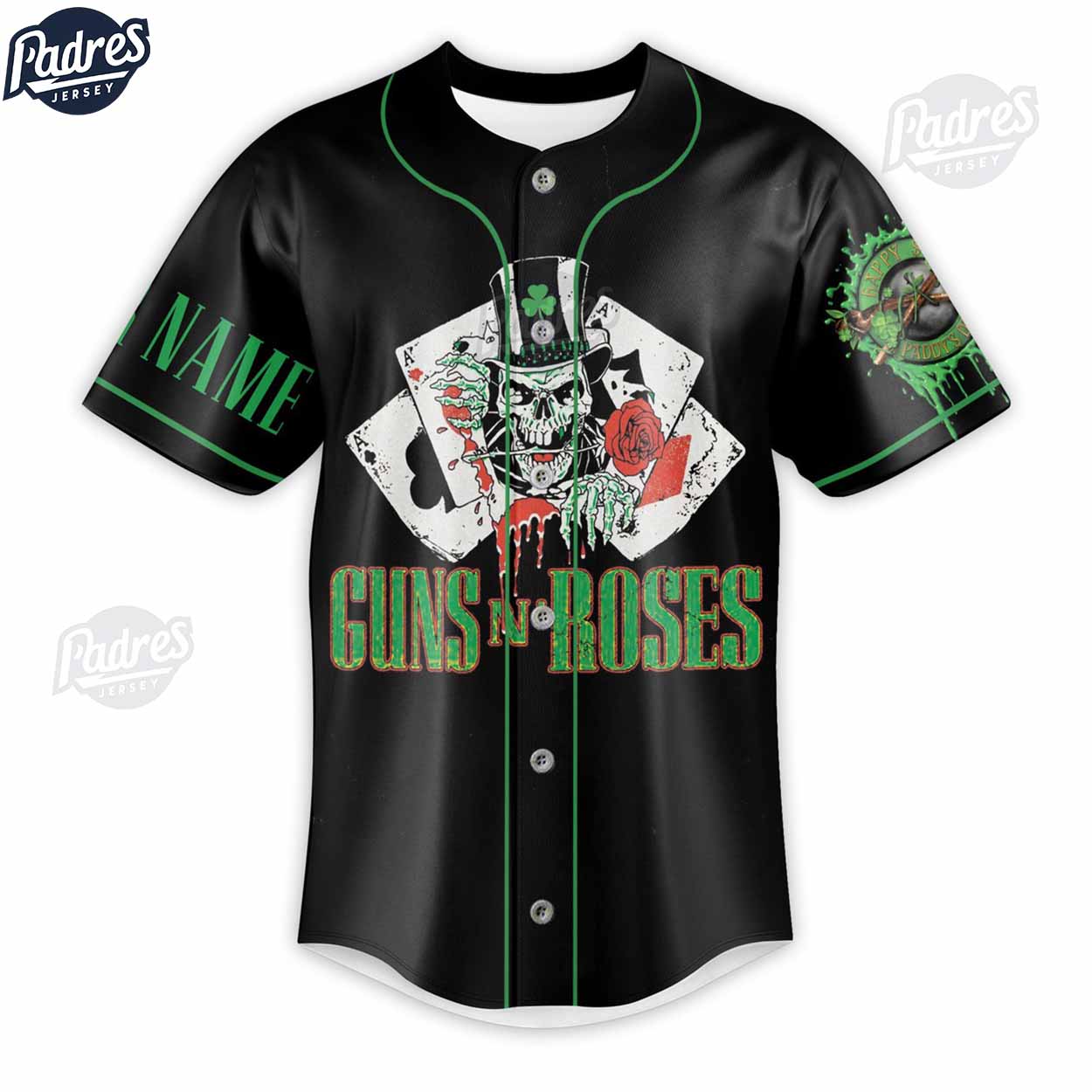 Guns N' Roses Band Custom Baseball Jersey Shirt - Padres Jersey Oasis: Elevate Your Baseball Style Game