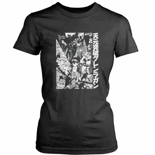 Gurren Lagann Anime Kamina Simon Gurren Lagann Yoko Womens T-Shirt Tee