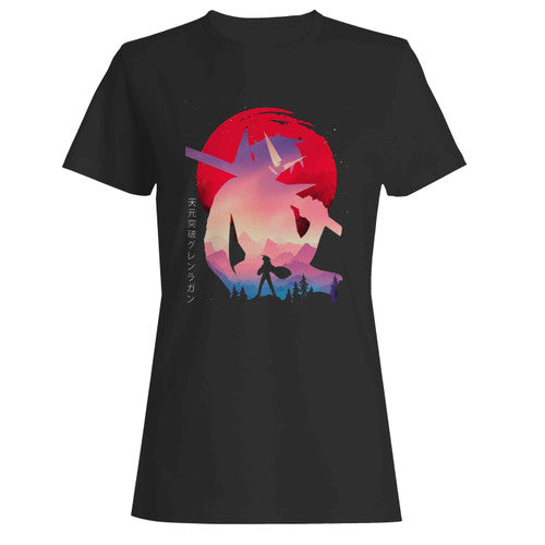 Gurren Lagann Anime Women's T-Shirt Tee