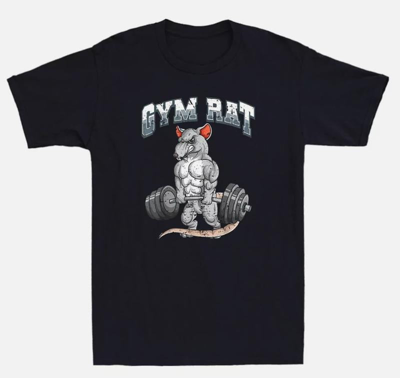 Gym Rat Funny Rat Deadlift Fitness Gym Bodybuilding Meme Novelty Men's T-Shirt Hoodie, Sweatshirt | HypeCrazeTee.com