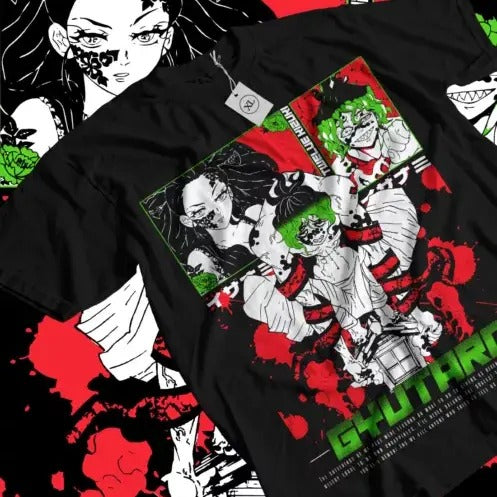 Gyutaro T-shirt daki Demon killer shirt Kawaii Anime Horror Gift Shirt All Size Hoodie, Sweatshirt | HypeCrazeTee.com