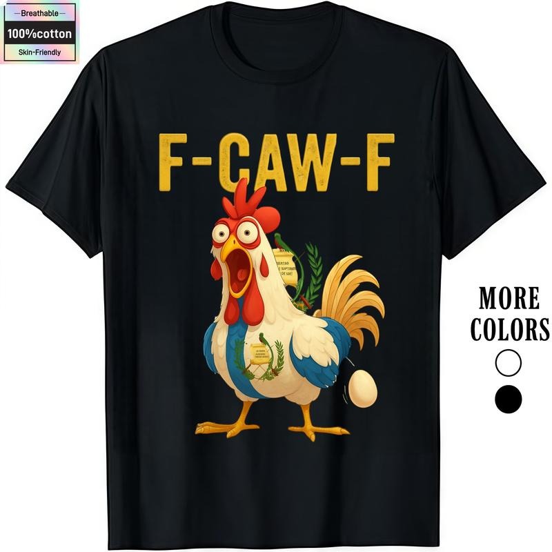 HAGBDH Bold Oversized Nicaragua Rooster Graphic Tee 100% Cotton Breathable Unisex Shirt for Fall Festivals Casual Wear...