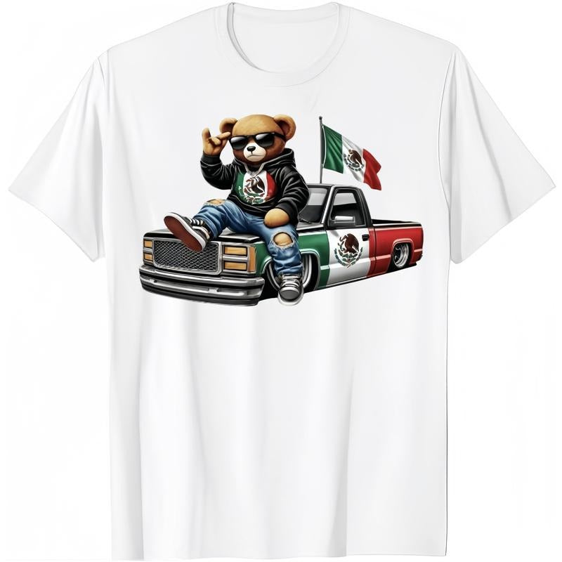 HAGBDH Fashion Designer T-Shirts Cotton Graphic Tees with Cool Bear Crewneck Casual Men's Gifts White Shirt Menswear Top...