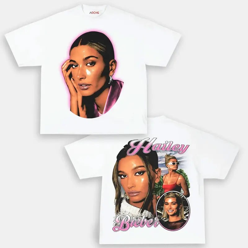 HAILEY BEIBER TEE - [DS] T-shirt, Gift For Fans Hoodie, Sweatshirt | HypeCrazeTee.com