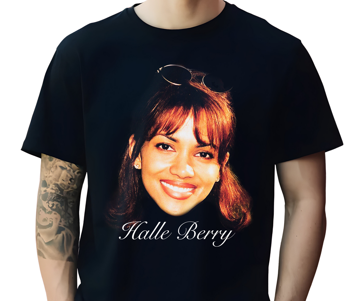 Halle Berry 90s Supermodel Graphic Tee – Oscar-Winning Icon Retro Movie T-Shirt, Vintage Hollywood Streetwear