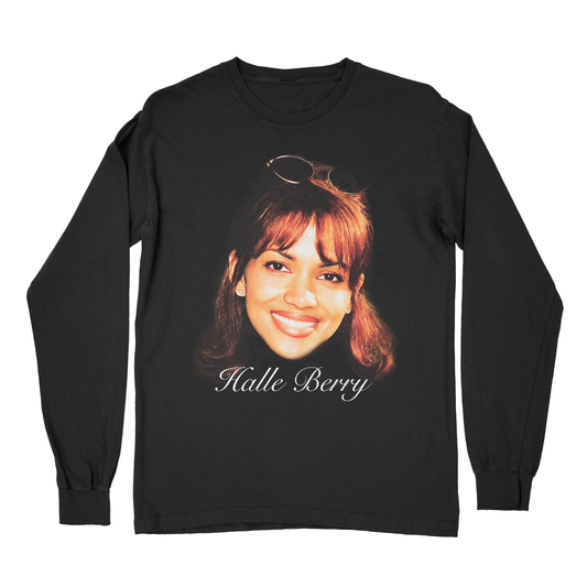 Halle Berry 90s Supermodel Long Sleeve – Oscar-Winning Icon Retro Hollywood Shirt, Vintage Fashion Streetwear