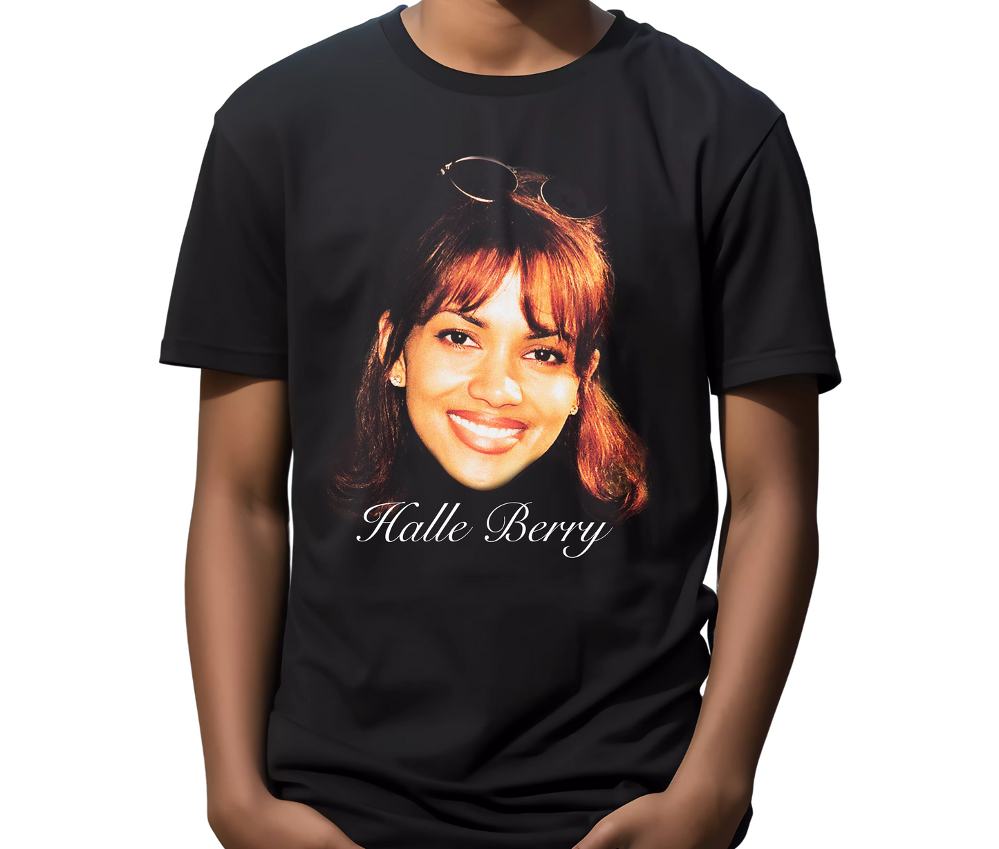 Halle Berry 90s Supermodel Graphic Tee – Oscar-Winning Icon Retro Movie T-Shirt, Vintage Hollywood Streetwear
