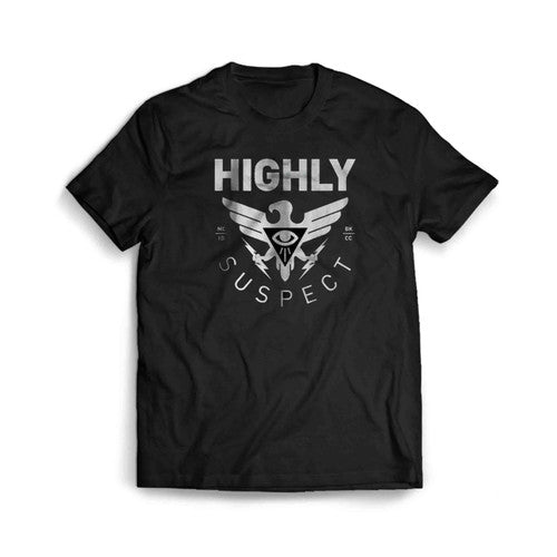 HIGHLY SUSPECT American Rock band Tour Logo concert Men's T-Shirt Tee