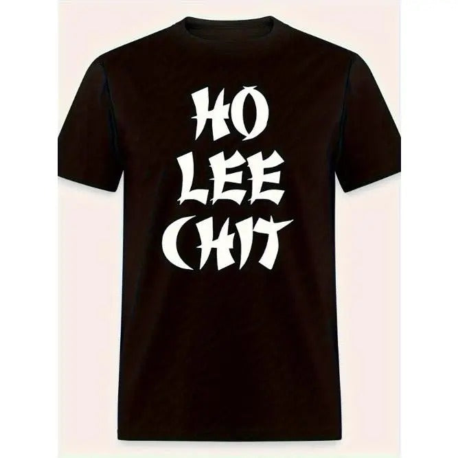HO LEE CHIT FUNNY Dad Father's Day top birthday funny men's short sleeve graphic T-shirt collection black Made in USA...